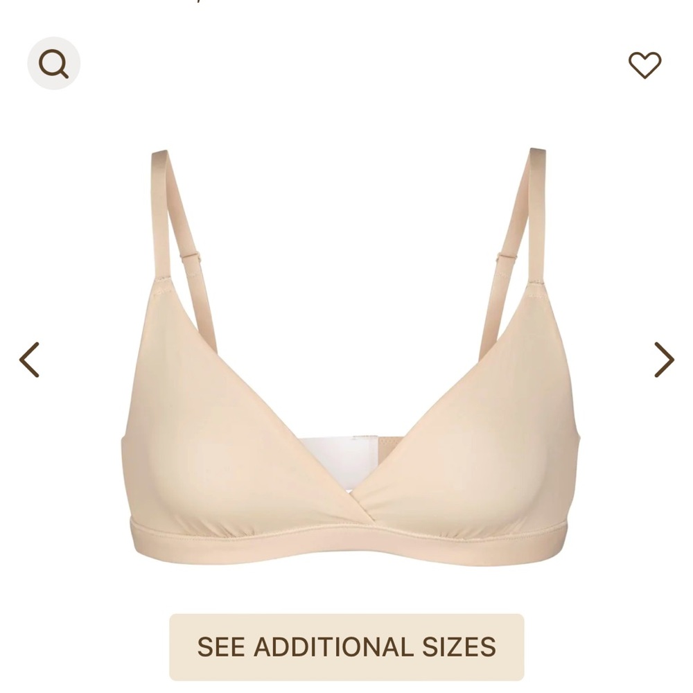 SKIMS Triangle Crossover Bra Mesh